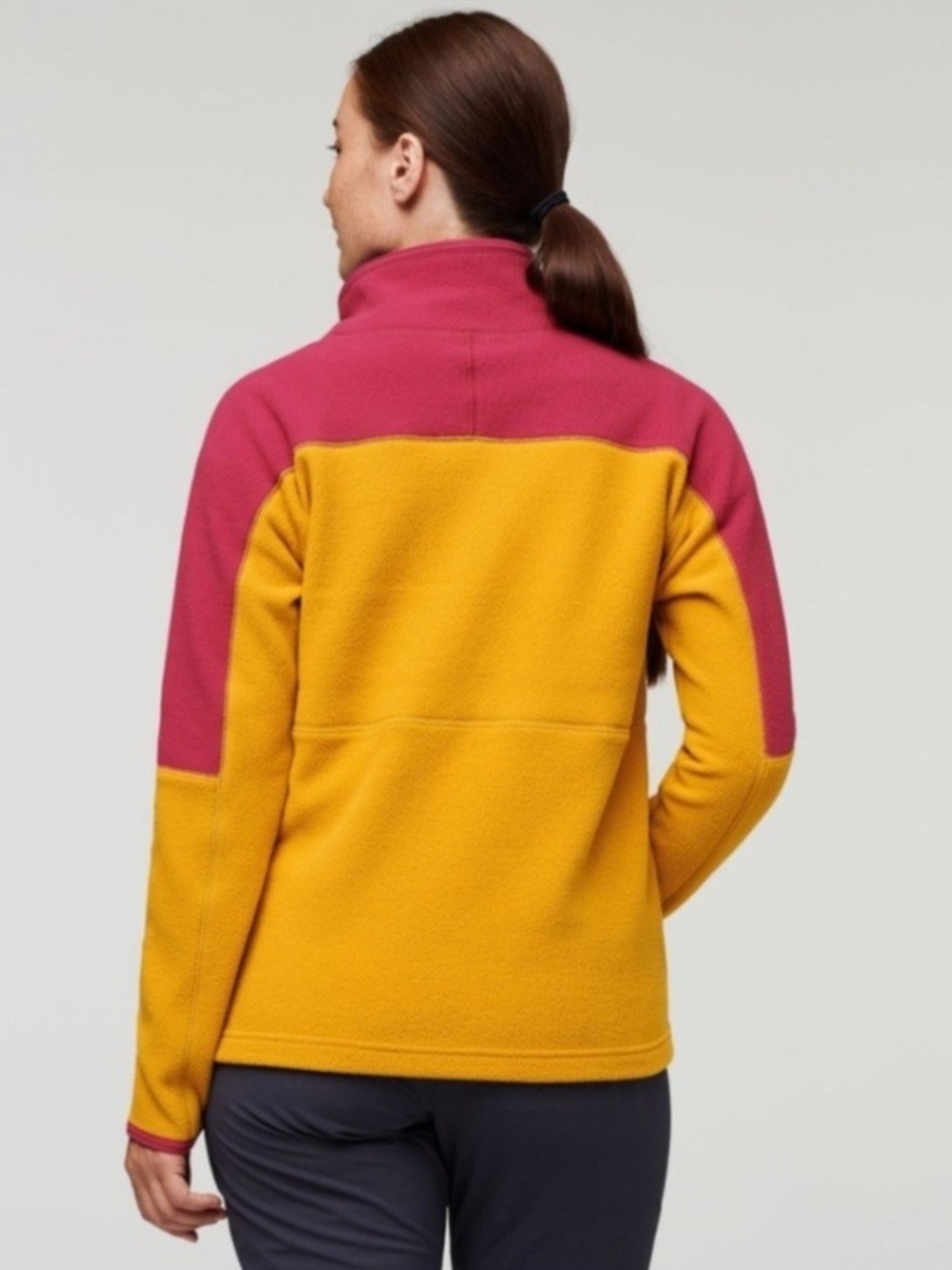 Cotopaxi Bright Pink And Yellow Fleece Jacket - Picture 3 of 5